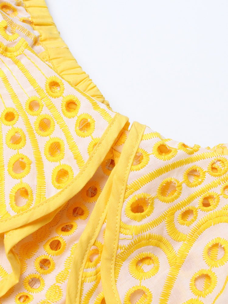 Robe Années 40 Chic Jaune - Louise Vintage