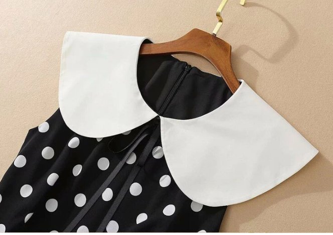 Robe Années 40 Chic Marine - Louise Vintage