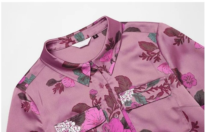 Robe Années 40 Col Montant Violet - Louise Vintage