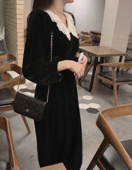 Robe Années 40 Jacquard - Louise Vintage