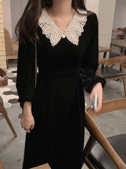 Robe Années 40 Jacquard - Louise Vintage