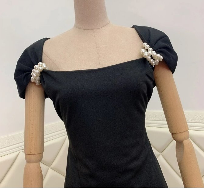 Robe Années 40 Noire - Louise Vintage