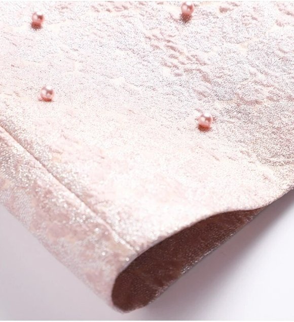 Robe Années 40 Perles Rose - Louise Vintage