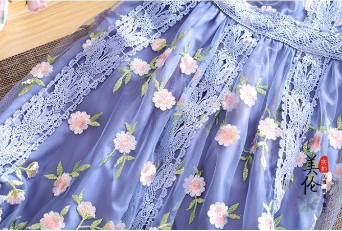 Robe Années 40 Slim Bleu - Louise Vintage