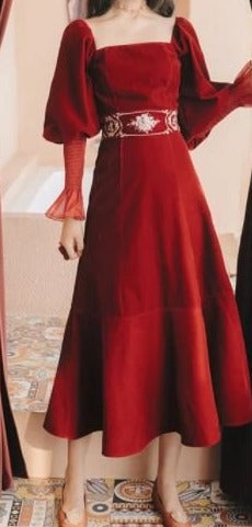 Robe Années 40 velours - Louise Vintage