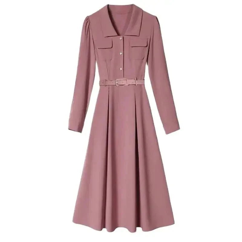 Robe Années 40 Vintage Rose Pale - Louise Vintage