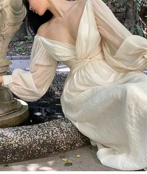 Robe Années 40 Vintage Volants - Louise Vintage