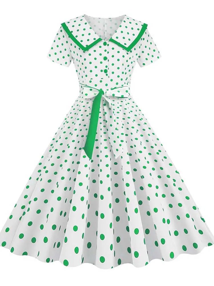 Robe Années 50 à Pois - Louise Vintage