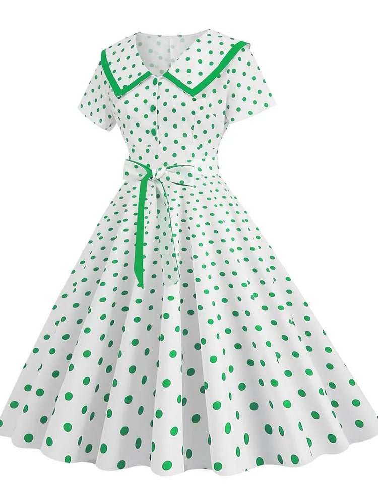 Robe Années 50 à Pois - Louise Vintage