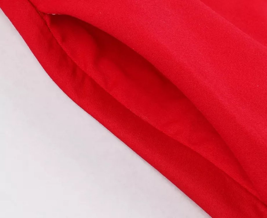 Robe Années 50 Américaine Pois Rouge - Louise Vintage