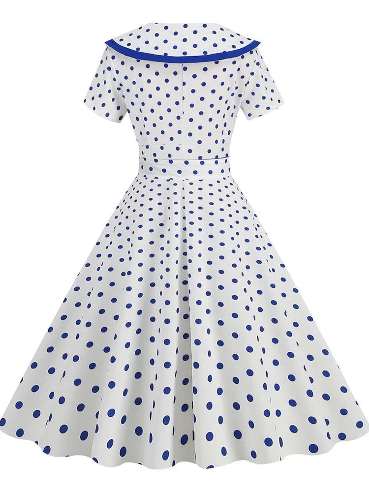 Robe Années 50 Bleu Roi - Louise Vintage
