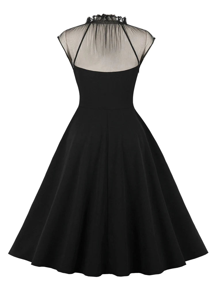 Robe Années 50 Chic Noir - Louise Vintage