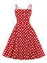 Robe Années 50 Chic Rouge - Louise Vintage