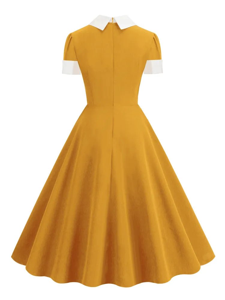 Robe Années 50 Orange - Louise Vintage
