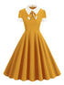 Robe Années 50 Orange - Louise Vintage