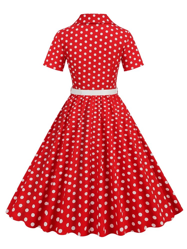 Robe Années 60 Rouge - Louise Vintage