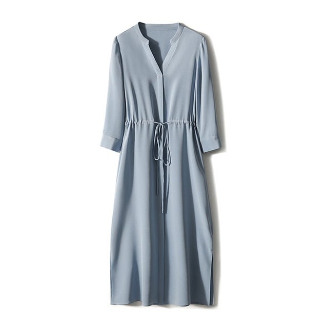 Robe Années 70 Bleue - Louise Vintage