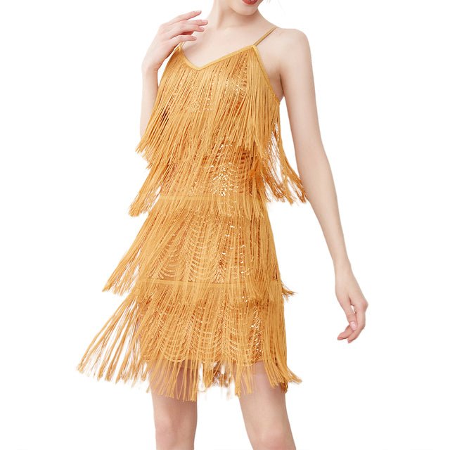 Robe Années 70 Dorée - Louise Vintage