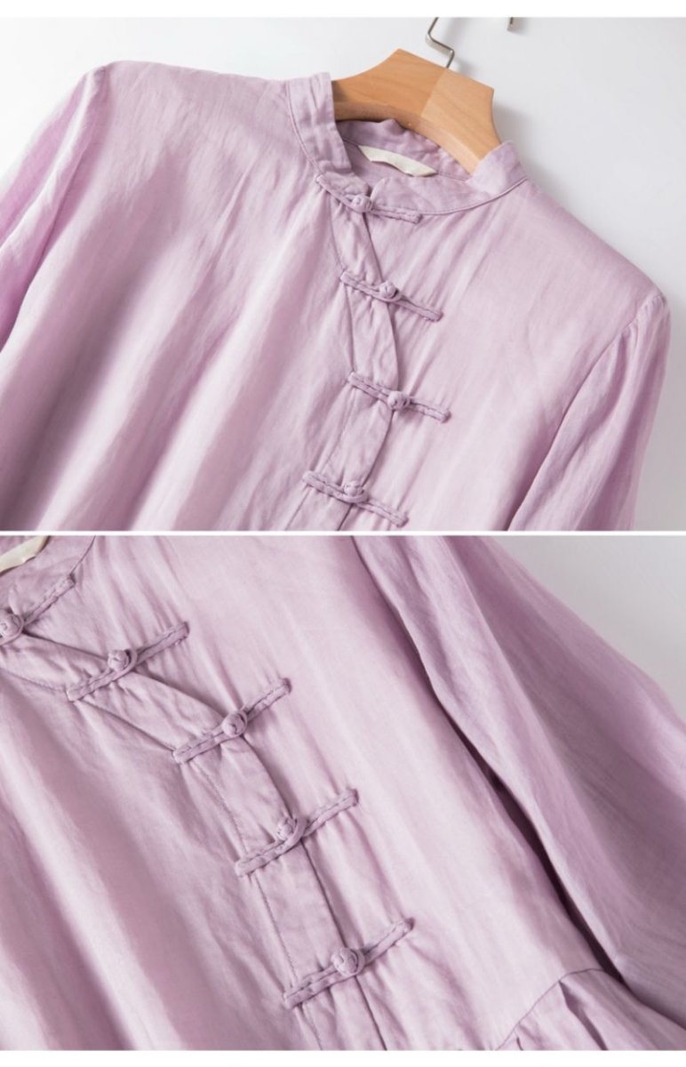 Robe Années 70 Lavande - Louise Vintage