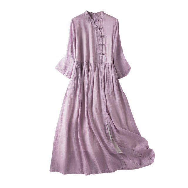 Robe Années 70 Lavande - Louise Vintage