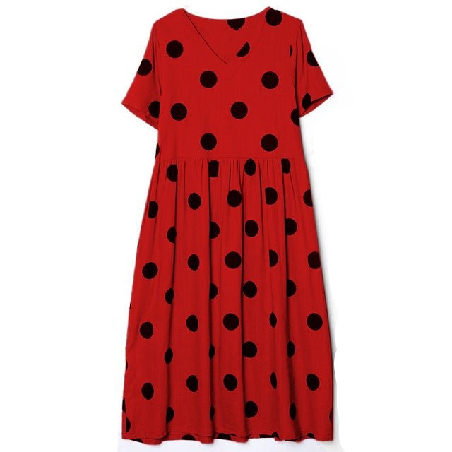 Robe Années 70 Rouge - Louise Vintage