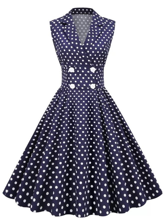 Robe Bleu Année 60 - Louise Vintage