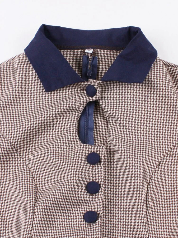 Robe Bleu Marine Année 50 - Louise Vintage