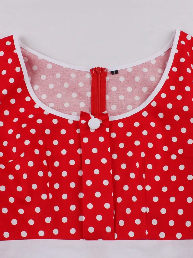 Robe Bustier Année 60 Rouge - Louise Vintage