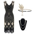 Robe Cabaret Année 20 Noire (Avec Accéssoires) - Louise Vintage