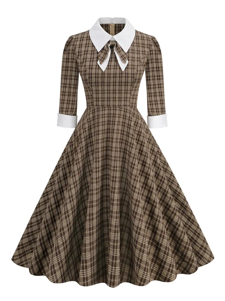 Robe Chic Années 50 Manches Longues - Louise Vintage