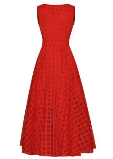 Robe De Bal Rouge Vintage - Louise Vintage