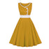 Robe de Cérémonie Année 50 Jaune - Louise Vintage