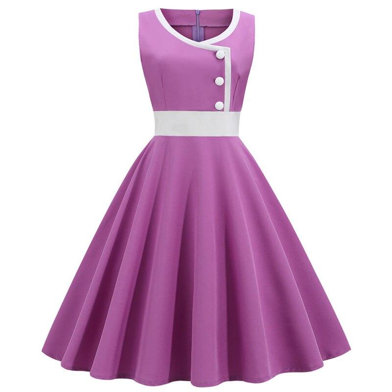 Robe de Cérémonie Année 50 Violet - Louise Vintage