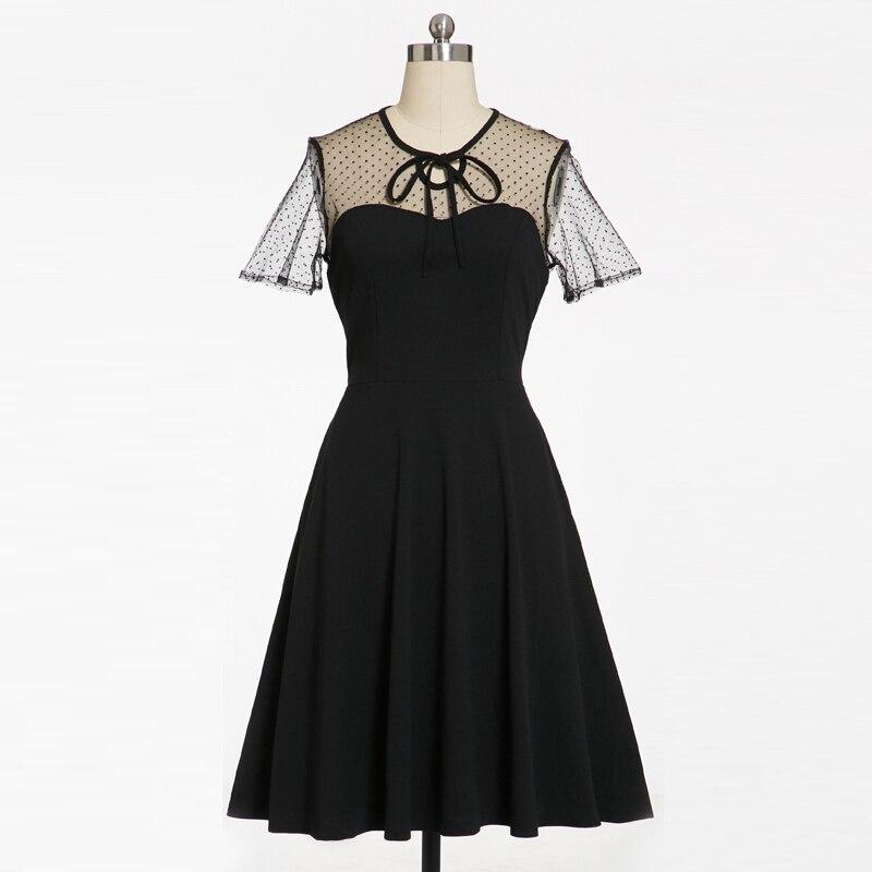 Robe de Soirée Années 50 Grande Taille Noire - Louise Vintage