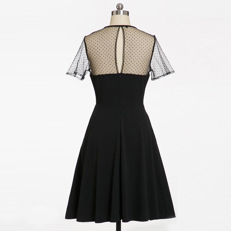 Robe de Soirée Années 50 Grande Taille Noire - Louise Vintage