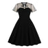 Robe de Soirée Années 50 Grande Taille Noire - Louise Vintage