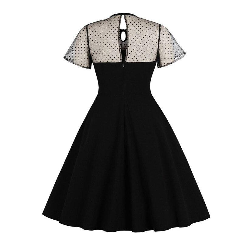 Robe de Soirée Années 50 Grande Taille Noire - Louise Vintage