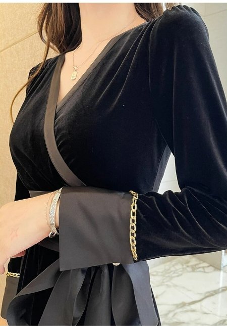 Robe des Années 40 50 Noir - Louise Vintage