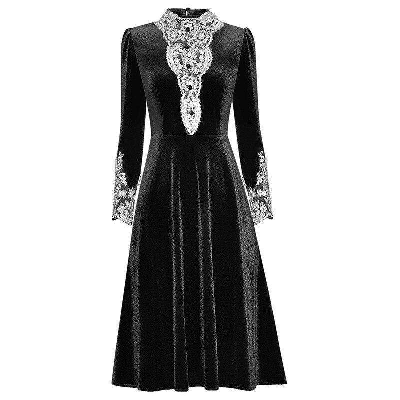 Robe des Années 40 Noire - Louise Vintage