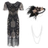 Robe Dorée Soirée Thème Années 20 (Avec Accéssoires) - Louise Vintage