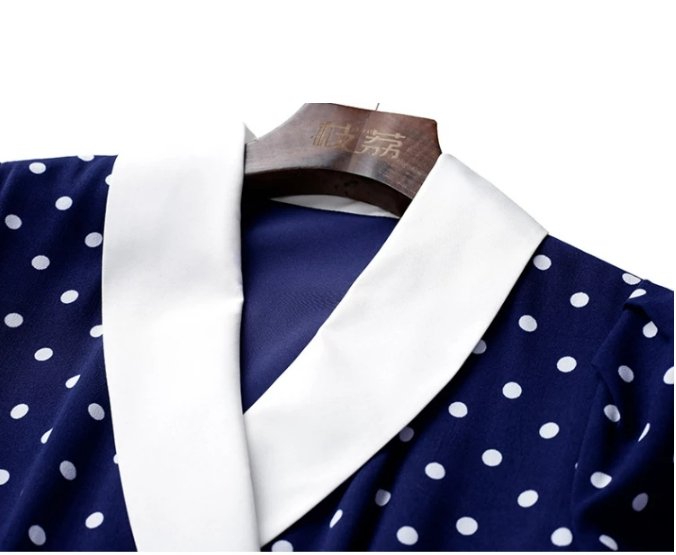Robe Droite à Pois Vintage - Louise Vintage
