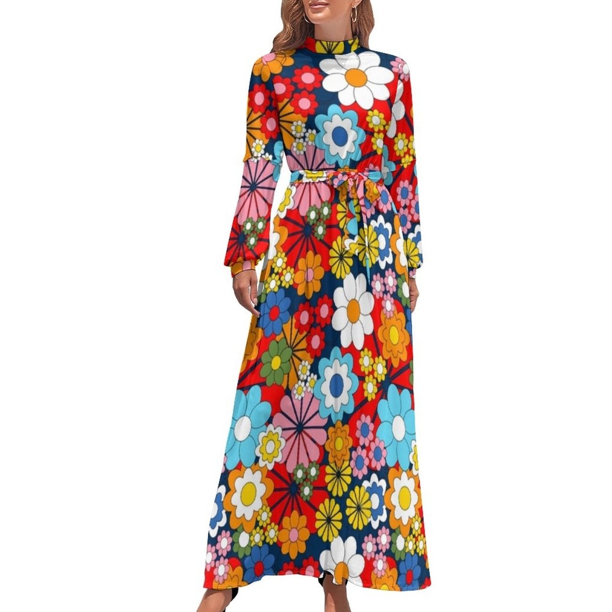 Robe Fleurie Année 70 - Louise Vintage