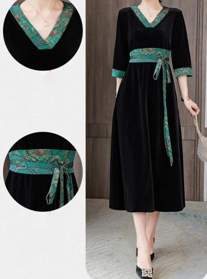 Robe Grande Taille Rose Années 70 - Louise Vintage