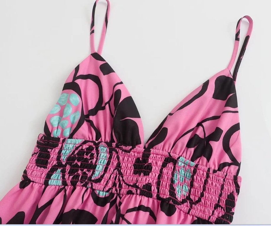 Robe Hippie Année 70 Fleurs - Louise Vintage