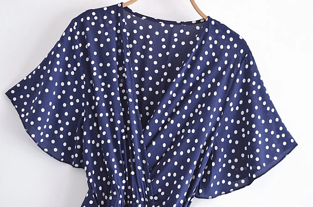 Robe Hippie Chic Bleue - Louise Vintage