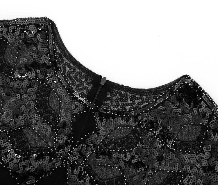 Robe Inspiration Années 20 Noir - Louise Vintage