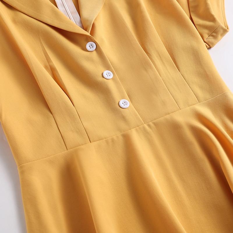 Robe Jaune Année 50 - Louise Vintage