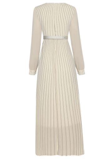 Robe Longue Année 40 Beige - Louise Vintage