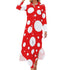 Robe Longue Année 70 Rouge - Louise Vintage