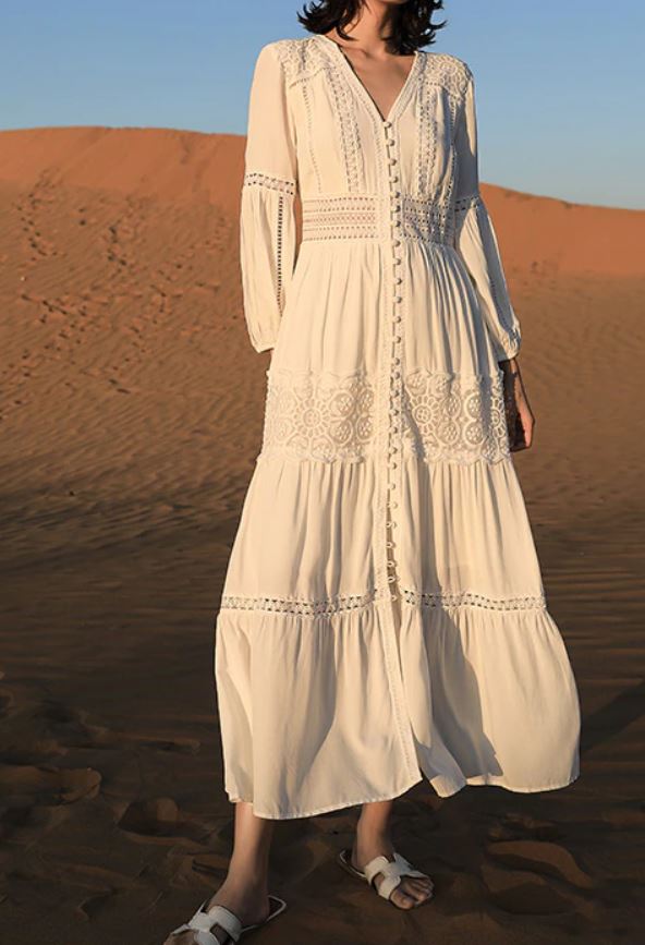 Robe Longue des Années 40 - Louise Vintage